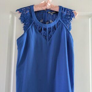 Brixon Ivy Blue Sleeveless Blouse